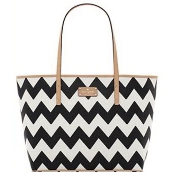 kate spade Handbags - Kate Spade Medium Chevron Tote - NWT